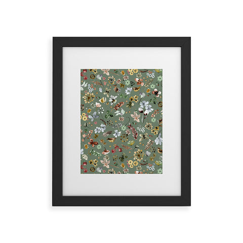 Ninola Design Wild nature Countryside Green Framed Art Print