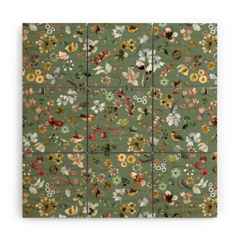 Ninola Design Wild nature Countryside Green Wood Wall Mural