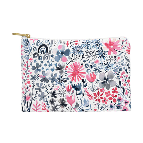 Ninola Design Winter ink flowers Pouch