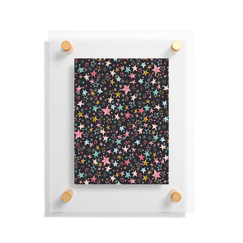 Ninola Design Winter stars modern holiday Floating Acrylic Print