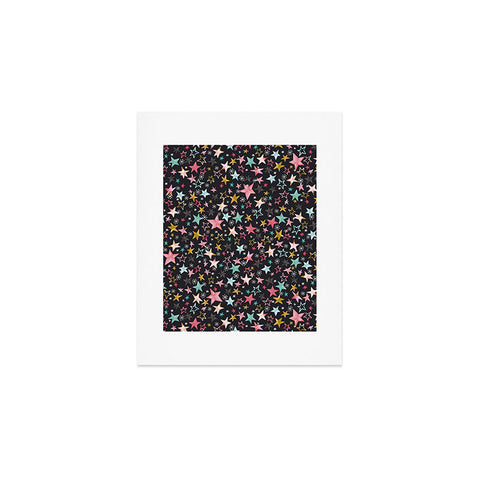 Ninola Design Winter stars modern holiday Art Print