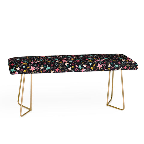 Ninola Design Winter stars modern holiday Bench