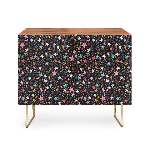 Ninola Design Winter stars modern holiday Credenza