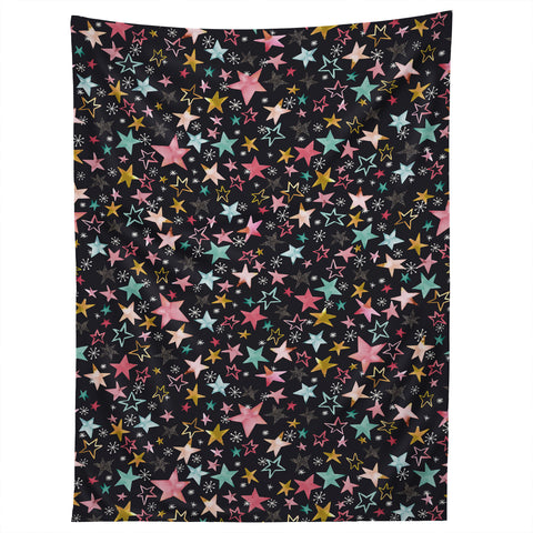 Ninola Design Winter stars modern holiday Tapestry