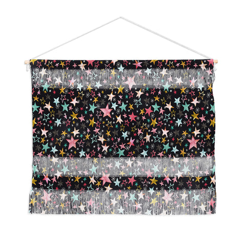 Ninola Design Winter stars modern holiday Wall Hanging Landscape