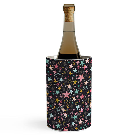 Ninola Design Winter stars modern holiday Wine Chiller