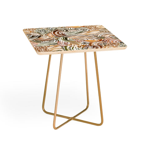 Ninola Design Wood pieces Rustic gold Side Table