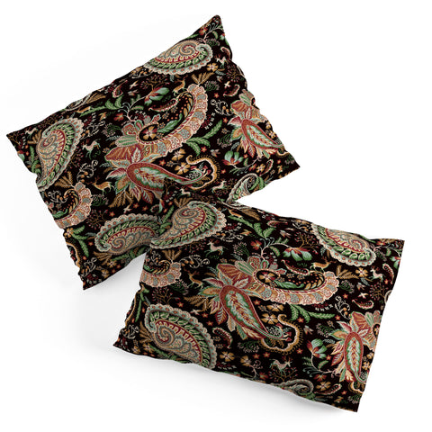Ninola Design Woodland Paisley Black Pillow Shams