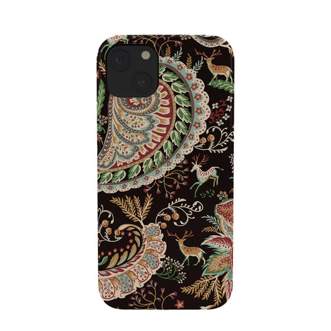 Ninola Design Woodland Paisley Black Phone Case