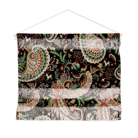 Ninola Design Woodland Paisley Black Wall Hanging Landscape