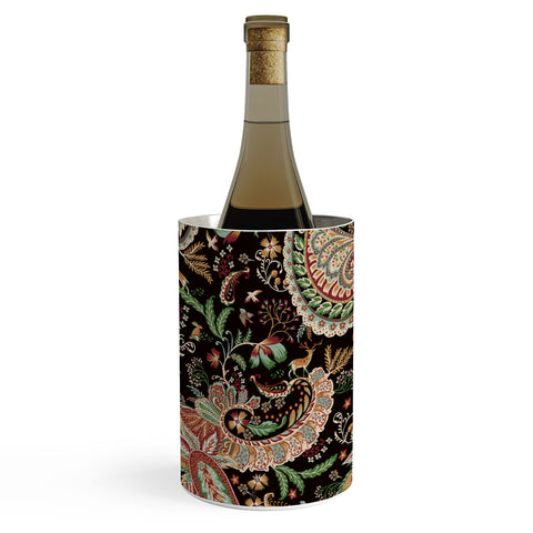 Ninola Design Woodland Paisley Black Wine Chiller