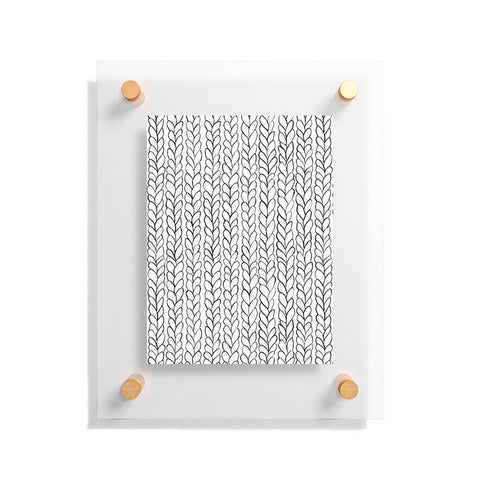 Ninola Design Wool Braids Drawing Floating Acrylic Print