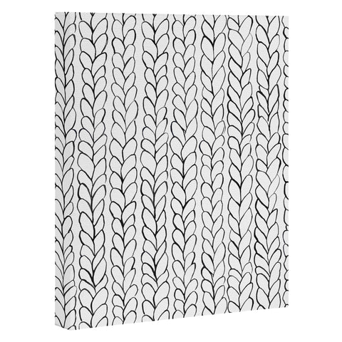 Ninola Design Wool Braids Drawing Art Canvas