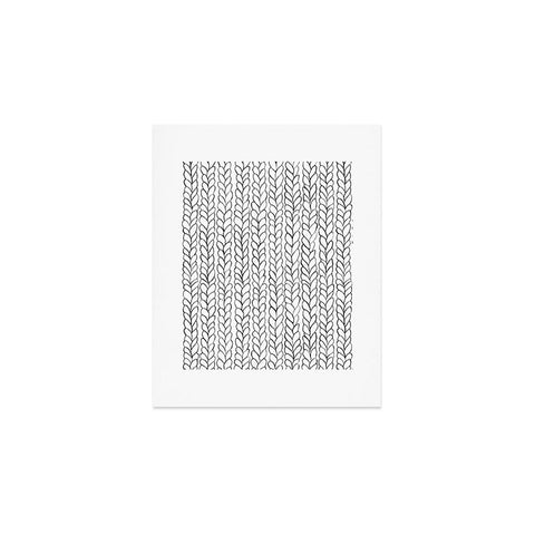 Ninola Design Wool Braids Drawing Art Print
