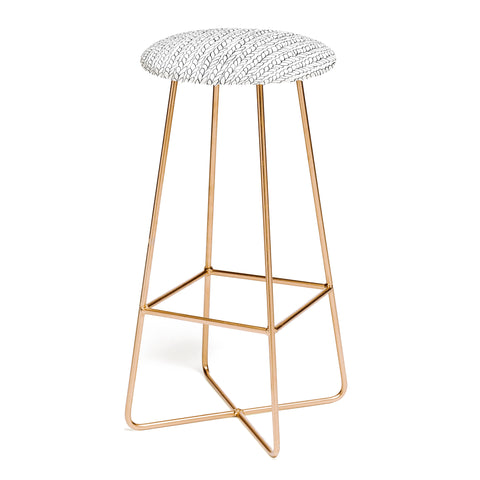 Ninola Design Wool Braids Drawing Bar Stool
