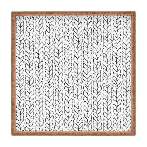 Ninola Design Wool Braids Drawing Square Tray