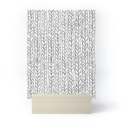 Ninola Design Wool Braids Drawing Mini Art Print