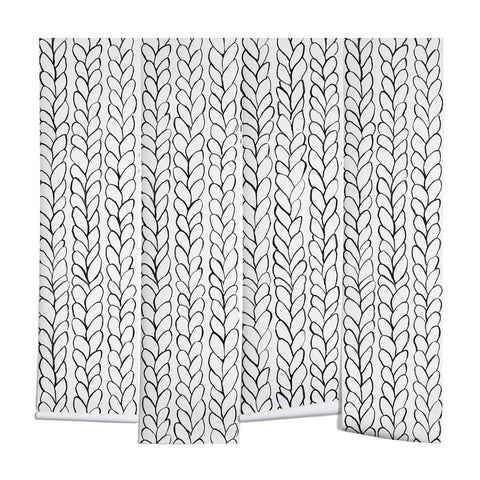 Ninola Design Wool Braids Drawing Wall Mural