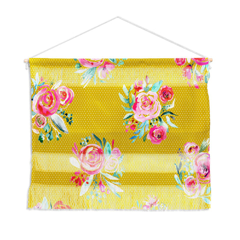 Ninola Design Yellow and pink sweet roses bouquets Wall Hanging Landscape