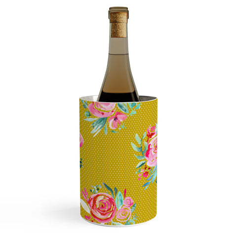 Ninola Design Yellow and pink sweet roses bouquets Wine Chiller
