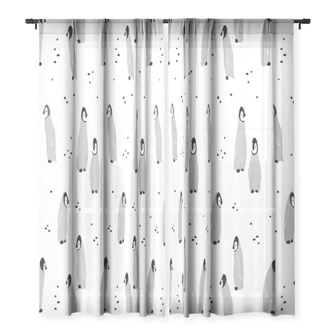 Noristudio Baby Emperor Penguins Sheer Non Repeat
