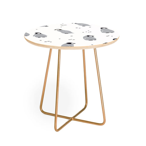 Noristudio Baby Emperor Penguins Round Side Table