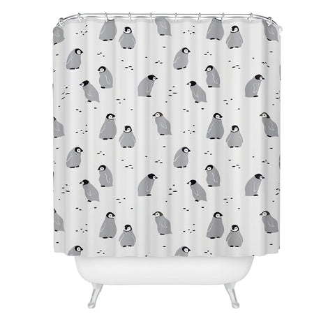 Noristudio Baby Emperor Penguins Shower Curtain