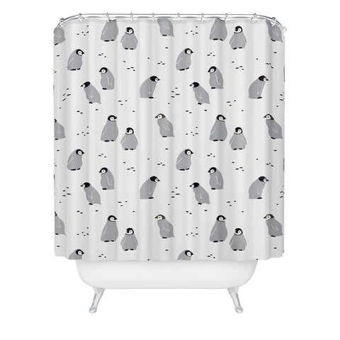 Noristudio Baby Emperor Penguins Shower Curtain