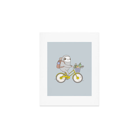 Noristudio Biking Sloth Art Print