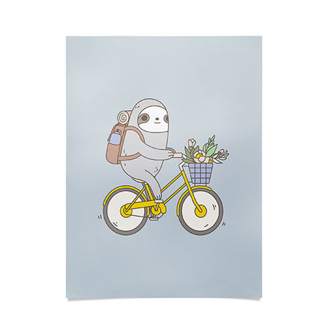 Noristudio Biking Sloth Poster