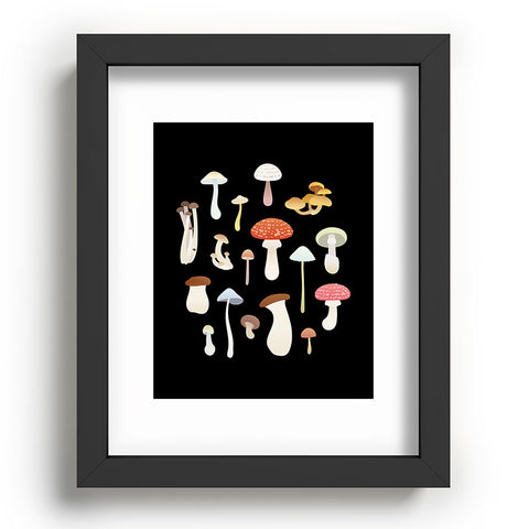 Noristudio Dreamy Mushrooms Pattern Recessed Framing Rectangle