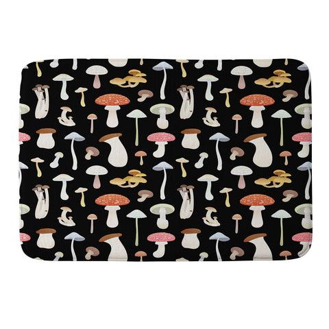 Noristudio Dreamy Mushrooms Pattern Memory Foam Bath Mat