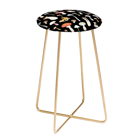 Noristudio Dreamy Mushrooms Pattern Counter Stool