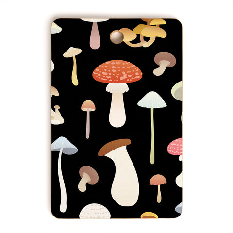 Noristudio Dreamy Mushrooms Pattern Cutting Board Rectangle