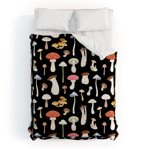 Noristudio Dreamy Mushrooms Pattern Duvet Cover