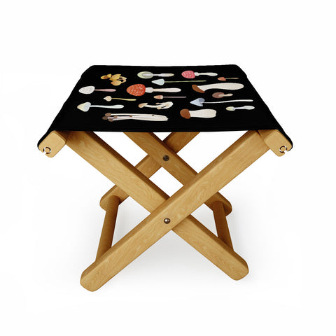 Noristudio Dreamy Mushrooms Pattern Folding Stool