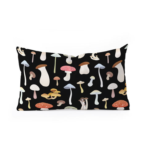 Noristudio Dreamy Mushrooms Pattern Oblong Throw Pillow
