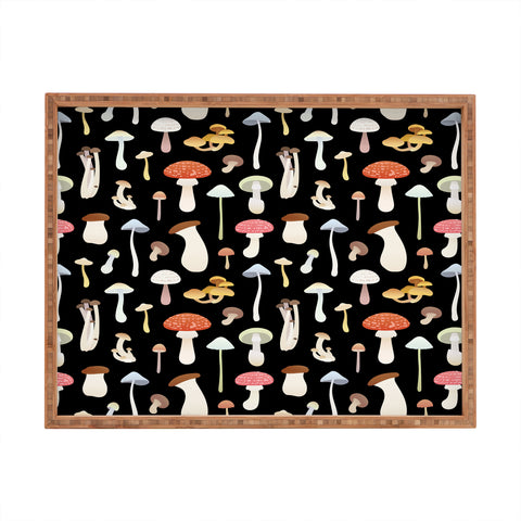 Noristudio Dreamy Mushrooms Pattern Rectangular Tray
