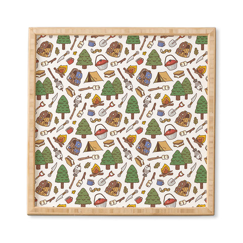 Noristudio Summer Camp Pattern Framed Wall Art