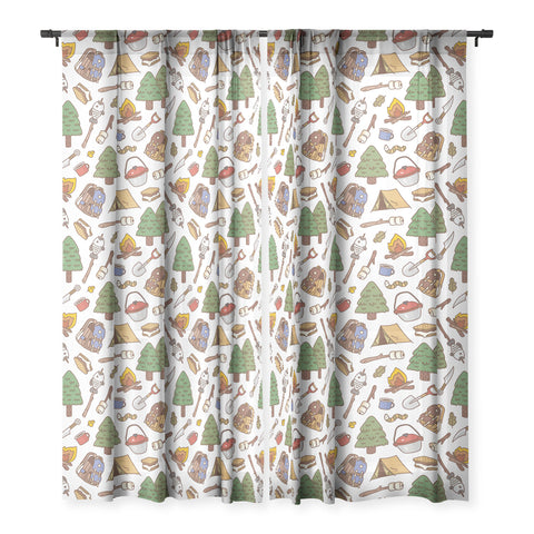 Noristudio Summer Camp Pattern Sheer Window Curtain