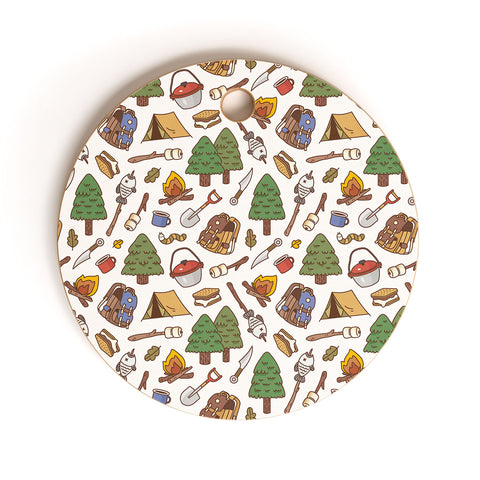 Noristudio Summer Camp Pattern Cutting Board Round