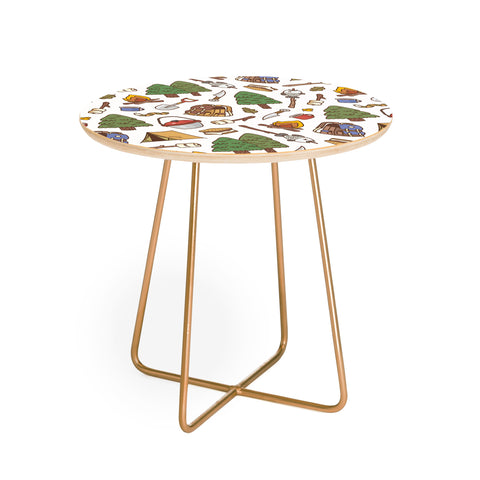 Noristudio Summer Camp Pattern Round Side Table