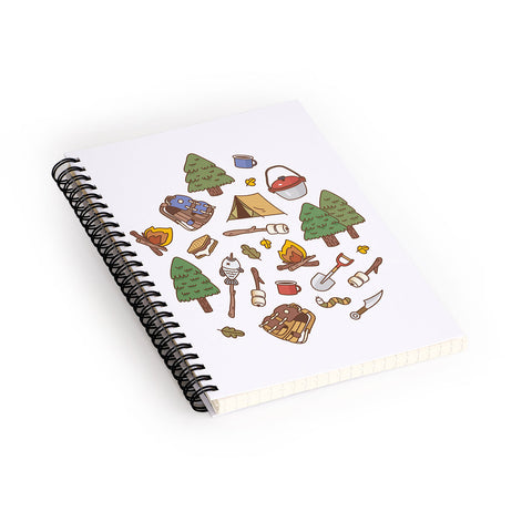 Noristudio Summer Camp Pattern Spiral Notebook