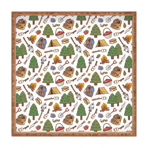 Noristudio Summer Camp Pattern Square Tray