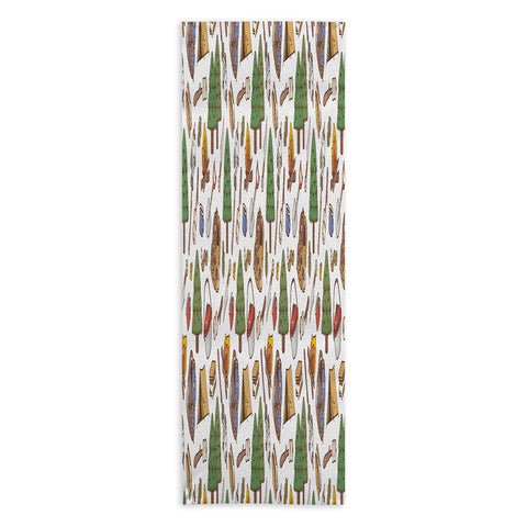 Noristudio Summer Camp Pattern Yoga Towel