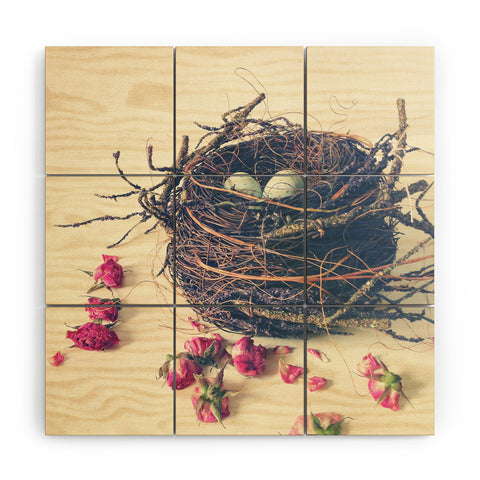 Olivia St Claire Bird Nest Wood Wall Mural