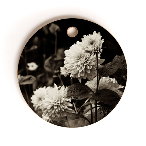 Olivia St Claire Black Dahlia Cutting Board Round