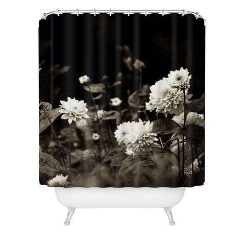 Olivia St Claire Black Dahlia Shower Curtain