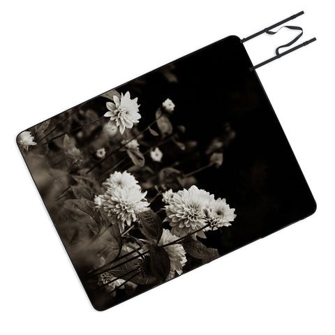 Olivia St Claire Black Dahlia Picnic Blanket