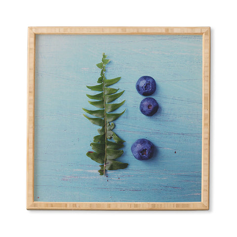 Olivia St Claire Blueberries and Fern Framed Wall Art
